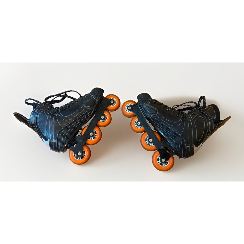 MiISSION Inline Skates Men’s Size 10 Black & Silver Orange Wheels 3798/C - Picture 11 of 14
